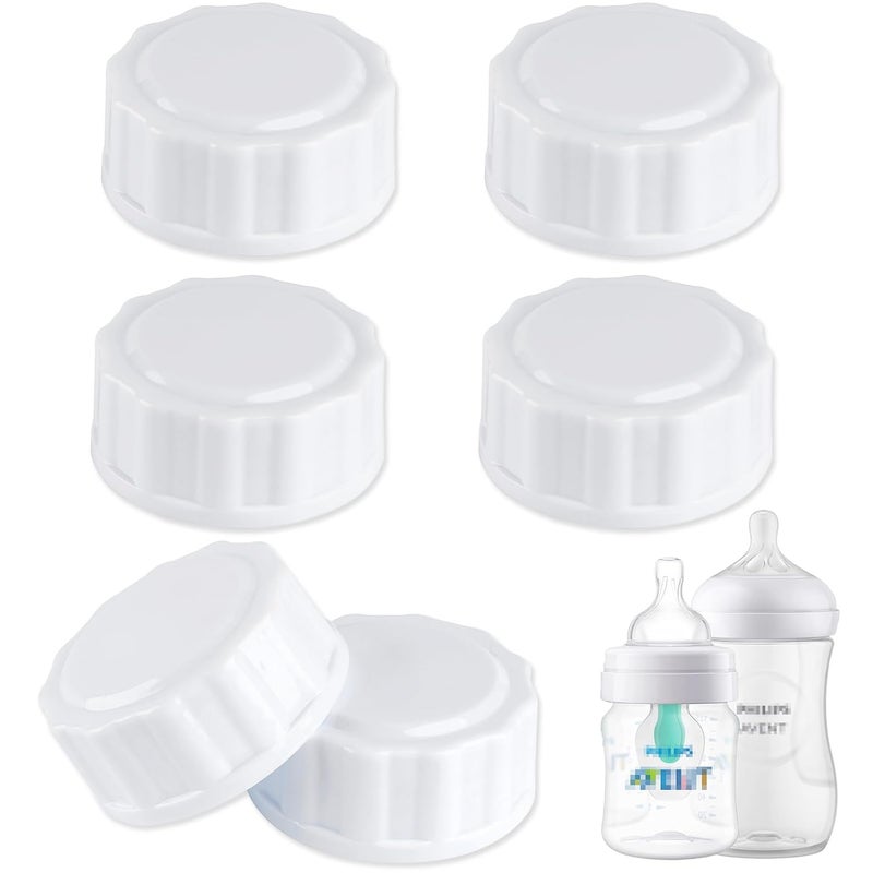 EESC2Y (6-PCs) Travel Bottle Caps Compatible with Avent Bottles, Bottle Lids Replacement - Image 1